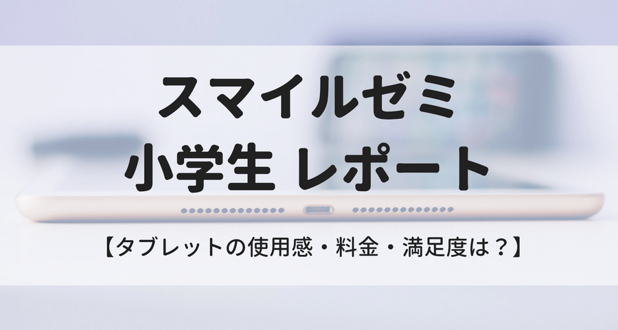 スマイルゼミ タブレットの使用感 料金 満足度は マイルで旅育